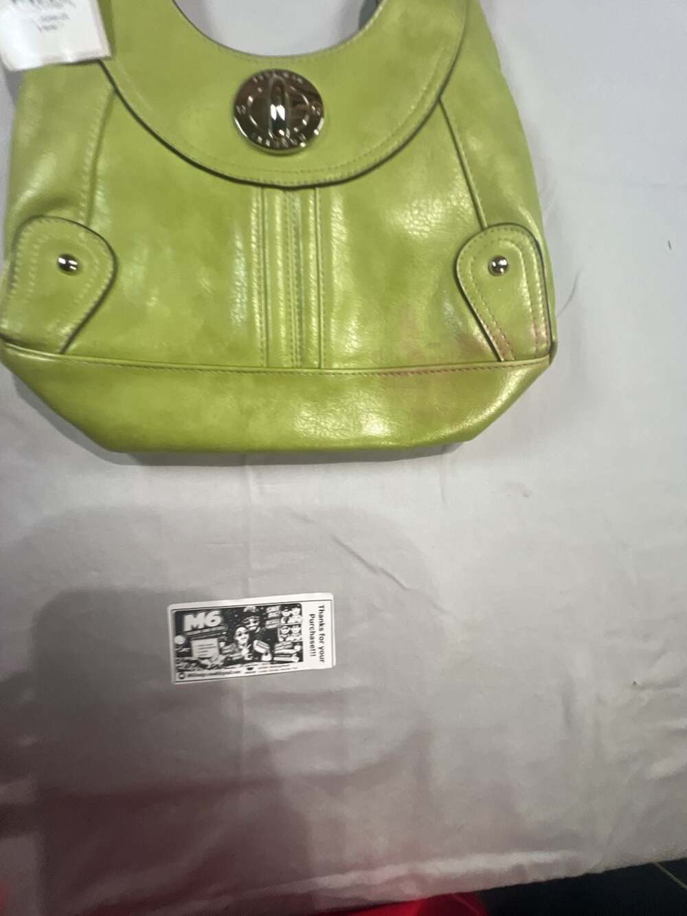 Rosetti New York Lime Green Faux Leather Hobo Bag Style J30358-GR